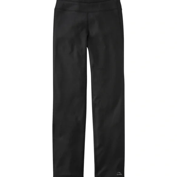 L.L. Bean Petite PrimaLoft ThermaStretch Fleece Pants | Mid-Rise Straight Leg - Picture 1 of 8